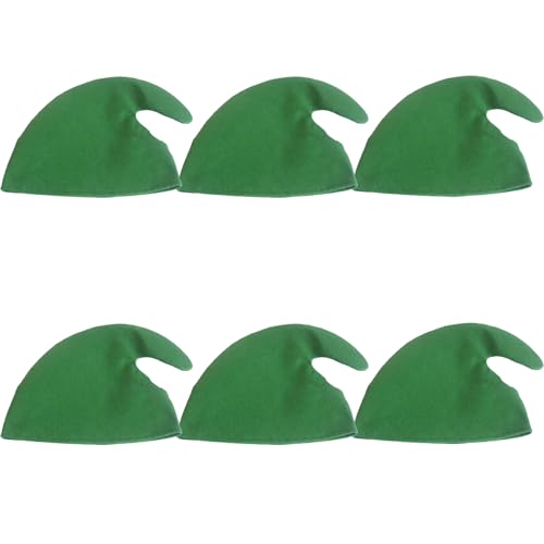 ZYKEJJDDAK 6 Stücke Weihnachten Themen Elfen Hüte Für Themenpartys Handgefertigt Unisex Kopfbedeckungen Stylische Urlaubskostümzubehör ZYKEJJDDAK 6 Stücke Weihnachten Themen Elfen Hüte Für Themenpartys Handgefertigt Unisex Kopfbedeckungen Stylische Urlaubskostümzubehör von ZYKEJJDDAK