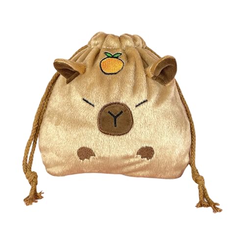 ZYKEJJDDAK Capybaras Make-up-Tasche mit Kordelzug, große Kosmetiktasche, Make-up-Tasche, Kulturbeutel, Reise-Aufbewahrungstasche, Organizer von ZYKEJJDDAK
