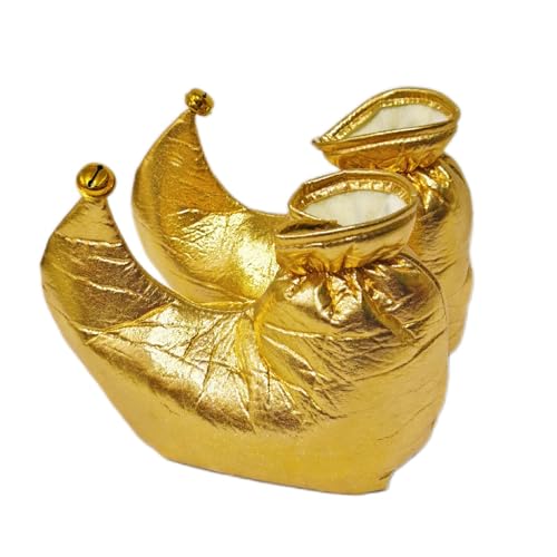 ZYKEJJDDAK Clownschuhe Elfen in Metallic-Farbe, für Weihnachten, Halloween, Verkleidung, Erwachsene, Clown-Überschuhe für Cosplay ZYKEJJDDAK Clownschuhe Elfen in Metallic-Farbe, für Weihnachten, Halloween, Verkleidung, Erwachsene, Clown-Überschuhe für Cosplay von ZYKEJJDDAK