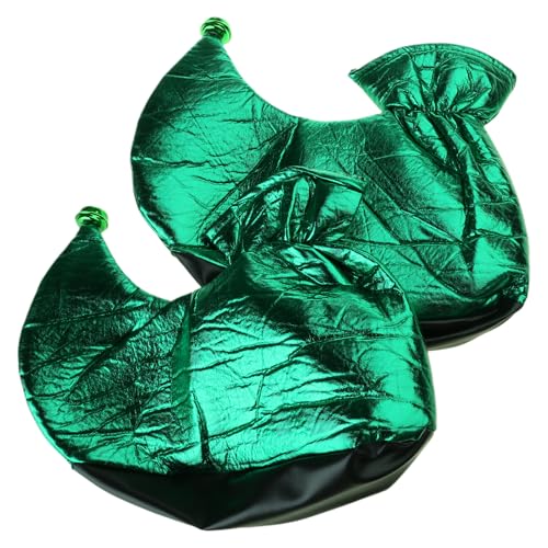 ZYKEJJDDAK Clownschuhe Elfen in Metallic-Farbe, für Weihnachten, Halloween, Verkleidung, Erwachsene, Clown-Überschuhe für Cosplay von ZYKEJJDDAK