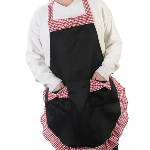 ZYKEJJDDAK Damen Kuchenschürze Bowknot Schürze für Frauen mit Taschen Verstellbare Chefs Schürzen für Küche Kochen Backen ZYKEJJDDAK Damen Kuchenschürze Bowknot Schürze für Frauen mit Taschen Verstellbare Chefs Schürzen für Küche Kochen Backen von ZYKEJJDDAK