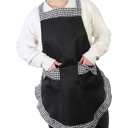 ZYKEJJDDAK Damen Kuchenschürze Bowknot Schürze für Frauen mit Taschen Verstellbare Chefs Schürzen für Küche Kochen Backen ZYKEJJDDAK Damen Kuchenschürze Bowknot Schürze für Frauen mit Taschen Verstellbare Chefs Schürzen für Küche Kochen Backen von ZYKEJJDDAK