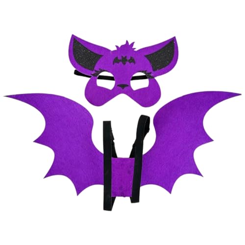 ZYKEJJDDAK Fledermaus-Kostüm für Kinder, Erwachsene, Fledermausflügel und Fledermaus für Cosplay, Party, Halloween, Rollenspiele, Halloween-Fledermaus ZYKEJJDDAK Fledermaus-Kostüm für Kinder, Erwachsene, Fledermausflügel und Fledermaus für Cosplay, Party, Halloween, Rollenspiele, Halloween-Fledermaus von ZYKEJJDDAK