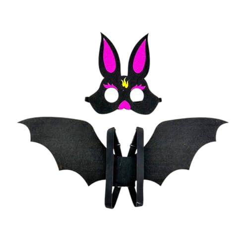 ZYKEJJDDAK Fledermausflügel-Kostüm mit Fledermaus, Halloween-Kostüm, Zubehör für Erwachsene, Kinder, Jungen, Mädchen, Cosplay, Halloween ZYKEJJDDAK Fledermausflügel-Kostüm mit Fledermaus, Halloween-Kostüm, Zubehör für Erwachsene, Kinder, Jungen, Mädchen, Cosplay, Halloween von ZYKEJJDDAK
