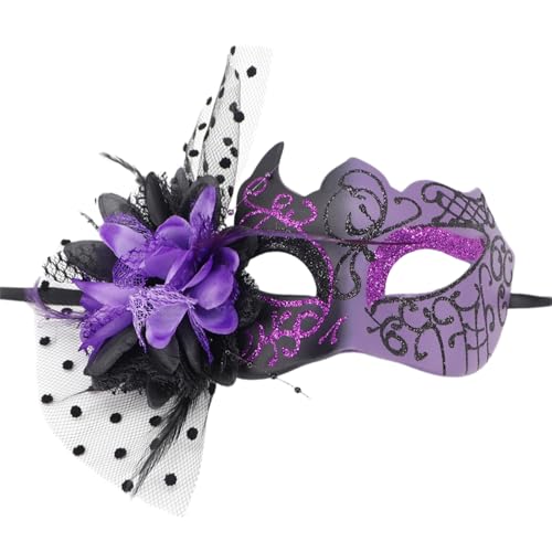 ZYKEJJDDAK Gefiederte Maskerade Halloween Party Auge Blume Dekoration Maskerade Halbgesicht für Frauen ZYKEJJDDAK Gefiederte Maskerade Halloween Party Auge Blume Dekoration Maskerade Halbgesicht für Frauen von ZYKEJJDDAK