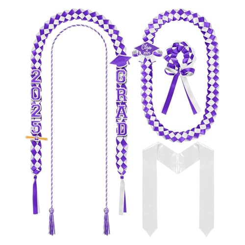 ZYKEJJDDAK Graduation Leis Geflochtene Halskette Abschluss Schärpe 2025 Set für High School College Bachelor Congrats Grade ZYKEJJDDAK Graduation Leis Geflochtene Halskette Abschluss Schärpe 2025 Set für High School College Bachelor Congrats Grade von ZYKEJJDDAK