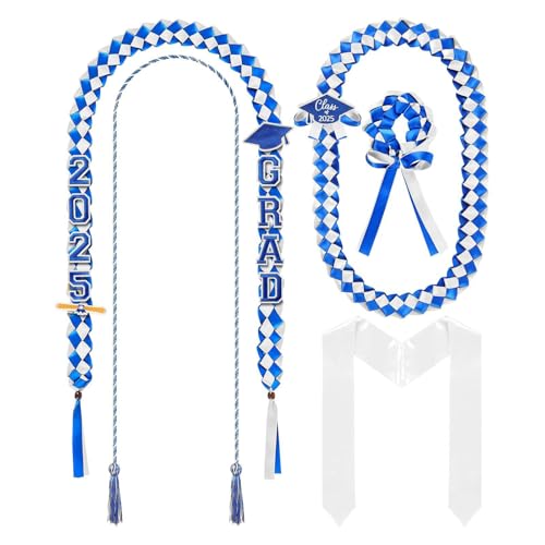 ZYKEJJDDAK Graduation Leis Geflochtene Halskette Abschluss Schärpe 2025 Set für High School College Bachelor Congrats Grade ZYKEJJDDAK Graduation Leis Geflochtene Halskette Abschluss Schärpe 2025 Set für High School College Bachelor Congrats Grade von ZYKEJJDDAK