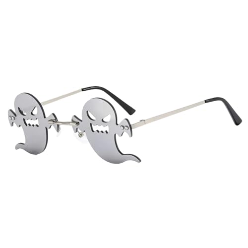 ZYKEJJDDAK Halloween-Brille, Metall, rahmenlos, Halloween-Brille, Partybrille, Halloween-Kostüm, Brille für Kinder ZYKEJJDDAK Halloween-Brille, Metall, rahmenlos, Halloween-Brille, Partybrille, Halloween-Kostüm, Brille für Kinder von ZYKEJJDDAK