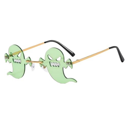 ZYKEJJDDAK Halloween-Brille, Metall, rahmenlos, Halloween-Brille, Partybrille, Halloween-Kostüm, Brille für Kinder ZYKEJJDDAK Halloween-Brille, Metall, rahmenlos, Halloween-Brille, Partybrille, Halloween-Kostüm, Brille für Kinder von ZYKEJJDDAK