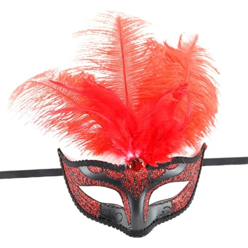 ZYKEJJDDAK Halloween Cosplay Maskerade Gefiedert Cosplay für Damen Herren Maskerade Halloween Verkleiden von ZYKEJJDDAK