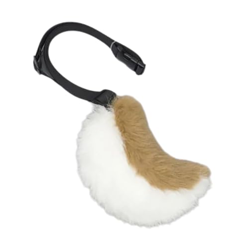 ZYKEJJDDAK Handgefertigter Tierschwanz, langer Schwanz, Kaninchenschwanz, verstellbarer Gürtel, weicher Schwanz, Anime-Cosplay-Zubehör von ZYKEJJDDAK