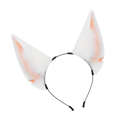 ZYKEJJDDAK Katzenohren und Wolffüchse Tierschwanz Halloween Cosplay Kostüm Kunstpelze Haarspange Kopfschmuck mit Füchsen Katzen von ZYKEJJDDAK
