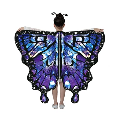 ZYKEJJDDAK Kinder-Schmetterlingskostüm für Party, Verkleidung, Prinzessin, Schmetterlingsflügel, Halloween, Fee, Schmetterling ZYKEJJDDAK Kinder-Schmetterlingskostüm für Party, Verkleidung, Prinzessin, Schmetterlingsflügel, Halloween, Fee, Schmetterling von ZYKEJJDDAK