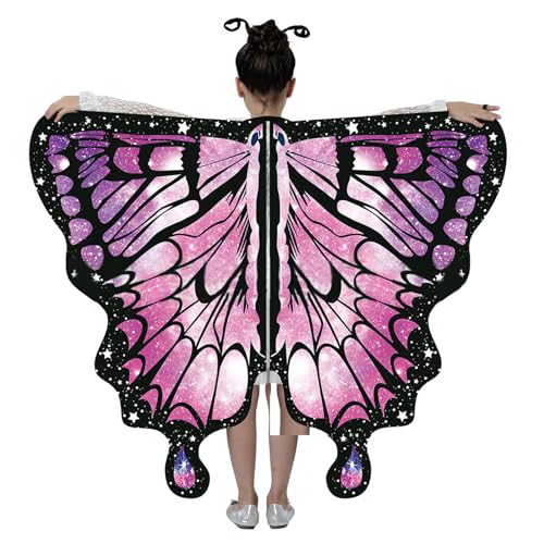 ZYKEJJDDAK Kinder-Schmetterlingskostüm für Party, Verkleidung, Prinzessin, Schmetterlingsflügel, Halloween, Fee, Schmetterling ZYKEJJDDAK Kinder-Schmetterlingskostüm für Party, Verkleidung, Prinzessin, Schmetterlingsflügel, Halloween, Fee, Schmetterling von ZYKEJJDDAK
