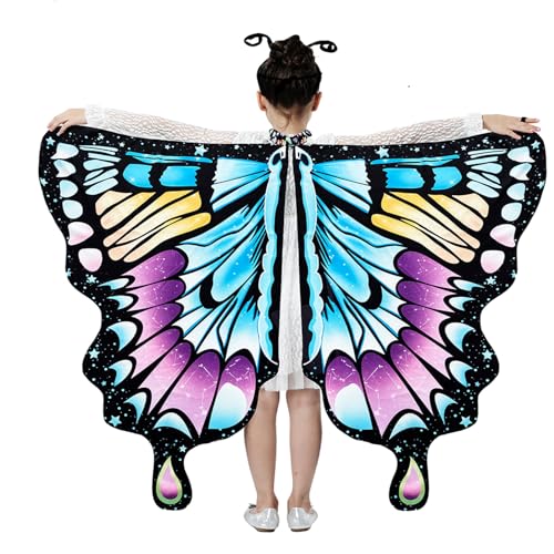 ZYKEJJDDAK Kinder-Schmetterlingskostüm für Party, Verkleidung, Prinzessin, Schmetterlingsflügel, Halloween, Fee, Schmetterling ZYKEJJDDAK Kinder-Schmetterlingskostüm für Party, Verkleidung, Prinzessin, Schmetterlingsflügel, Halloween, Fee, Schmetterling von ZYKEJJDDAK