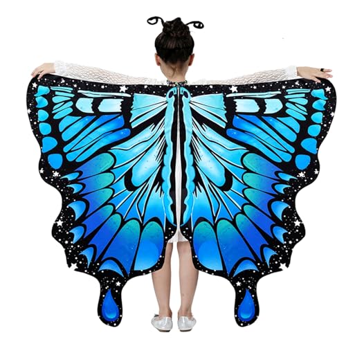 ZYKEJJDDAK Kinder-Schmetterlingskostüm für Party, Verkleidung, Prinzessin, Schmetterlingsflügel, Halloween, Fee, Schmetterling ZYKEJJDDAK Kinder-Schmetterlingskostüm für Party, Verkleidung, Prinzessin, Schmetterlingsflügel, Halloween, Fee, Schmetterling von ZYKEJJDDAK