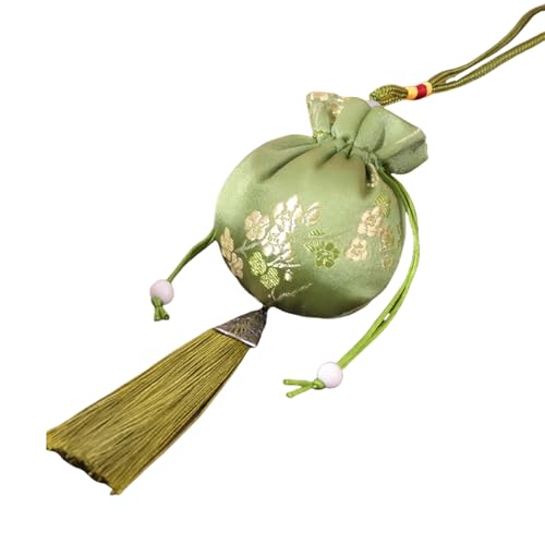 ZYKEJJDDAK Kordelzugbeutel, chinesische Beuteltasche, bestickt, leere Tasche, Münzbörse mit Quasten für Auto, Anhänger und Zuhause ZYKEJJDDAK Kordelzugbeutel, chinesische Beuteltasche, bestickt, leere Tasche, Münzbörse mit Quasten für Auto, Anhänger und Zuhause von ZYKEJJDDAK