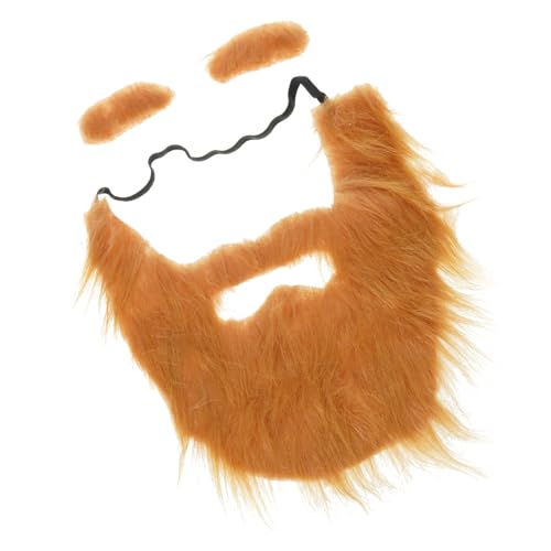 ZYKEJJDDAK Künstliche Bärte Schnurrbärte und Augenbrauen Set Irish Makeup Up Party Kostüm Zubehör für Halloween von ZYKEJJDDAK