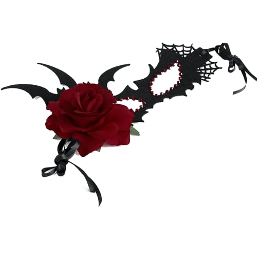 ZYKEJJDDAK Maskerade Augenmaske Strass Blume Dekoration Fledermaus Flügel Halloween Augenmaske für Frauen Halloween Maskerade ZYKEJJDDAK Maskerade Augenmaske Strass Blume Dekoration Fledermaus Flügel Halloween Augenmaske für Frauen Halloween Maskerade von ZYKEJJDDAK