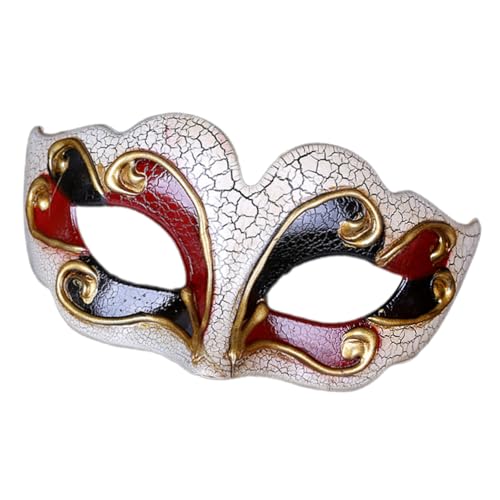 ZYKEJJDDAK Maskerade Kostüm Dekoration für Damen Herren Halloween Augenmaske Halbes Gesicht Halloween Kostüm von ZYKEJJDDAK