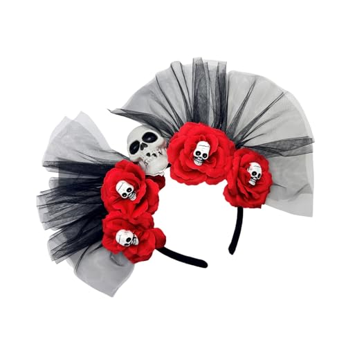 ZYKEJJDDAK Mexikaner Rosenkrone Girlanden Blume Stirnband Skelett Blumen Halloween Dias Des Los Muerto Party Kostüm Blumenkrone ZYKEJJDDAK Mexikaner Rosenkrone Girlanden Blume Stirnband Skelett Blumen Halloween Dias Des Los Muerto Party Kostüm Blumenkrone von ZYKEJJDDAK