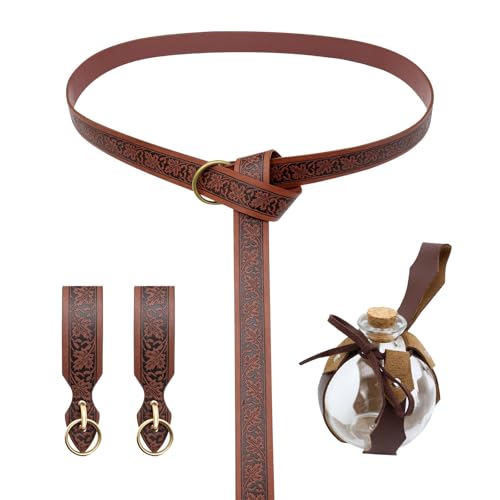 ZYKEJJDDAK Mittelalter Cosplay Set Trank Flasche Hüfttasche Halloween Renaissances Zubehör für Frauen von ZYKEJJDDAK
