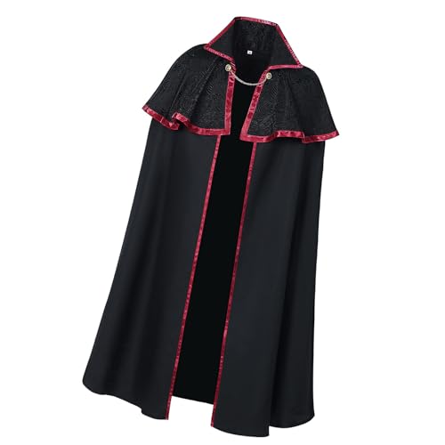 ZYKEJJDDAK Mittelalter Umhang Umhang Halloween Umhang Hexenumhang Vampire Kostüm Umhang Halloween Cosplay Langer Umhang für Herren ZYKEJJDDAK Mittelalter Umhang Umhang Halloween Umhang Hexenumhang Vampire Kostüm Umhang Halloween Cosplay Langer Umhang für Herren von ZYKEJJDDAK