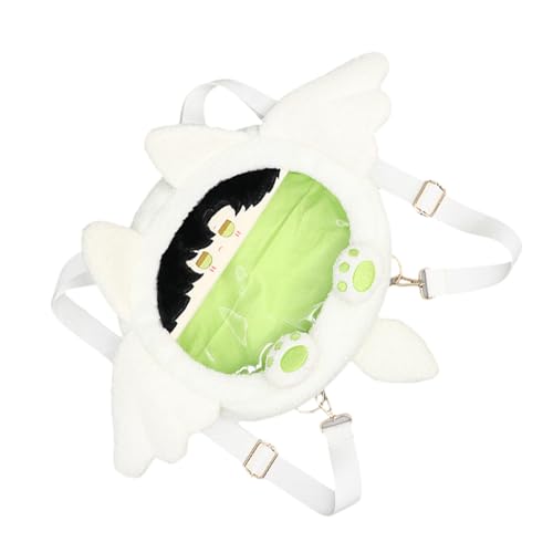 ZYKEJJDDAK Plüsch Rucksäcke mit Flügel Cartoon Tasche Kleine Mädchen Rucksäcke Schule Handtasche Schultasche für Mädchen Weihnachten von ZYKEJJDDAK
