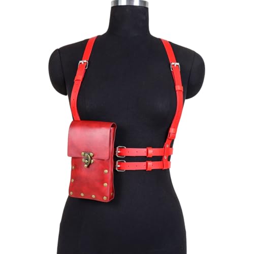 ZYKEJJDDAK Renaissance-Wikinger-Kostüm-Zubehör, mittelalterliche Piratentasche, Hüftgurt, Gürtel, Halloween, Renaissancen von ZYKEJJDDAK