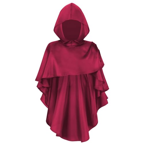 ZYKEJJDDAK Renaissances Mittelalterlicher Kapuzenschal, postapokalyptischer Schal, Schamanen, Kutte, Verkleidung, Umhang, Cosplay von ZYKEJJDDAK