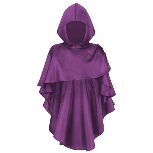 ZYKEJJDDAK Renaissances Mittelalterlicher Kapuzenschal, postapokalyptischer Schal, Schamanen, Kutte, Verkleidung, Umhang, Cosplay von ZYKEJJDDAK
