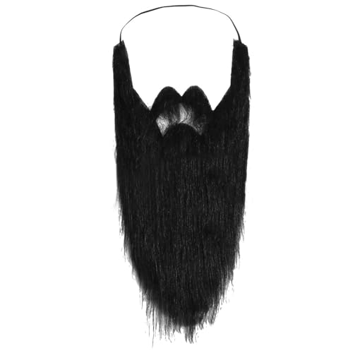 ZYKEJJDDAK Santa Bart Falsche Bärte Kostüm Bart Alter Mann Kostüm Schnurrbart Halloween Bart Party Zubehör Weihnachten von ZYKEJJDDAK