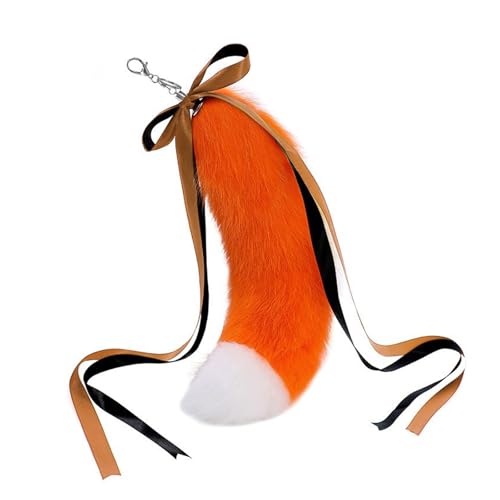 ZYKEJJDDAK Schlüsselanhänger mit langem Schwanz, 40 cm, Plüschtierschwanz, Schlüsselanhänger, Taschenanhänger, Dekoration ZYKEJJDDAK Schlüsselanhänger mit langem Schwanz, 40 cm, Plüschtierschwanz, Schlüsselanhänger, Taschenanhänger, Dekoration von ZYKEJJDDAK