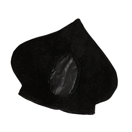 ZYKEJJDDAK Stilvoller Plüschhut mit Spatensymbol für Halloween-Kostümpartys und Rollenspiel-Veranstaltungen, Cosplay, Kopfschmuck, bequemer Samt-Partyhut von ZYKEJJDDAK