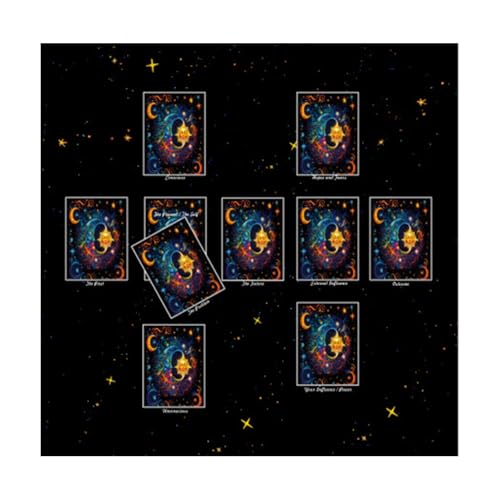 ZYKEJJDDAK Tarots Tischdecke Lesekarte Astrologys Altäre Stoff Göttisch Karten Tisch Wandteppich Hexereien Lieferungen von ZYKEJJDDAK