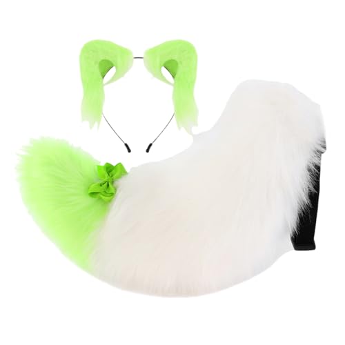 ZYKEJJDDAK Tierohr und Schwanz Kostüm Set Praktisches Plüsch Stirnband Kostüm Kopfschmuck für Halloween Cosplay Party Verkleiden Cosplay Katzen Ohr Haarschmuck ZYKEJJDDAK Tierohr und Schwanz Kostüm Set Praktisches Plüsch Stirnband Kostüm Kopfschmuck für Halloween Cosplay Party Verkleiden Cosplay Katzen Ohr Haarschmuck von ZYKEJJDDAK
