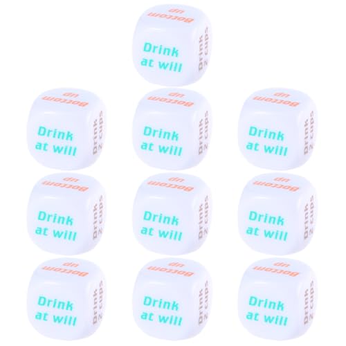 ZYKEJJDDAK Trinkspiel Dices Acryl Party Game Trinken Spaß Trink ZYKEJJDDAK Trinkspiel Dices Acryl Party Game Trinken Spaß Trink von ZYKEJJDDAK