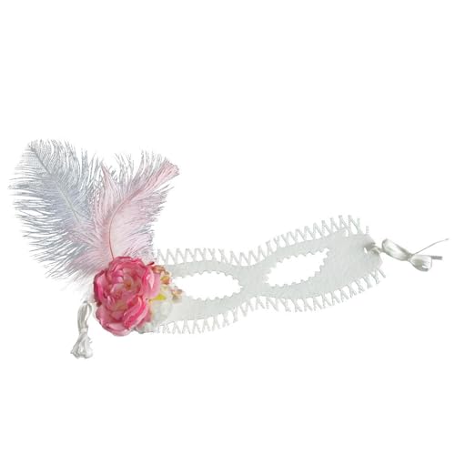 ZYKEJJDDAK Venezianer-Auge, gefiedert, halbes Gesicht, für Maskeraden, Bälle, Halloween, Party, Cosplay, Foto, Geschenk, Venezianer, Frauen, für Maskeraden von ZYKEJJDDAK