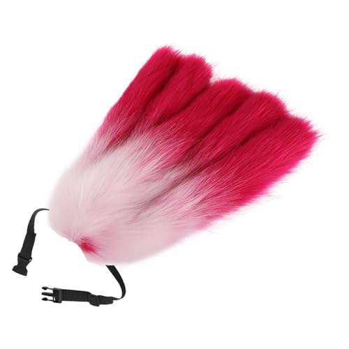 ZYKEJJDDAK Weicher Tierschwanz Fuchs Schwanz Verstellbarer Gürtel Füchse Kostüm Schwanz für Cosplay Halloween Party von ZYKEJJDDAK