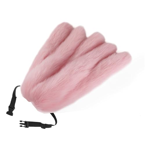 ZYKEJJDDAK Weicher Tierschwanz Fuchs Schwanz Verstellbarer Gürtel Füchse Kostüm Schwanz für Cosplay Halloween Party von ZYKEJJDDAK