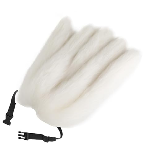 ZYKEJJDDAK Weicher Tierschwanz Fuchs Schwanz Verstellbarer Gürtel Füchse Kostüm Schwanz für Cosplay Halloween Party von ZYKEJJDDAK