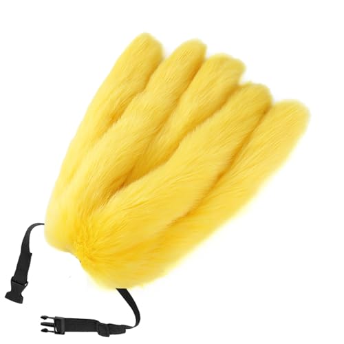 ZYKEJJDDAK Weicher Tierschwanz Fuchs Schwanz Verstellbarer Gürtel Füchse Kostüm Schwanz für Cosplay Halloween Party von ZYKEJJDDAK