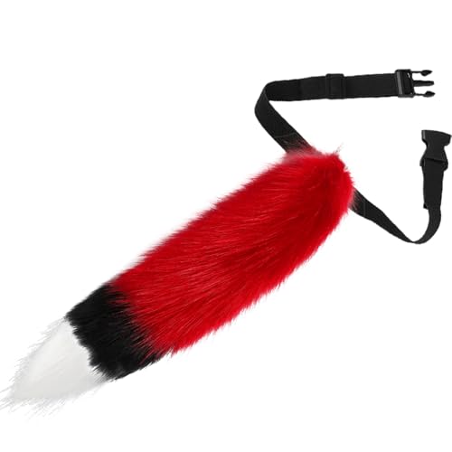 ZYKEJJDDAK Weicher Tierschwanz Fuchs Schwanz verstellbarer Gürtel für Cosplay Halloween Party Kostüm Anime Kostüm ZYKEJJDDAK Weicher Tierschwanz Fuchs Schwanz verstellbarer Gürtel für Cosplay Halloween Party Kostüm Anime Kostüm von ZYKEJJDDAK