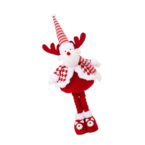 ZYKEJJDDAK Weihnachten Santa Snowman Deer Stehende Plüschpuppen Figur Einverstürztes Langbein Figur Spielzeugsaisonal Dekorativer Verzierungen ZYKEJJDDAK Weihnachten Santa Snowman Deer Stehende Plüschpuppen Figur Einverstürztes Langbein Figur Spielzeugsaisonal Dekorativer Verzierungen von ZYKEJJDDAK