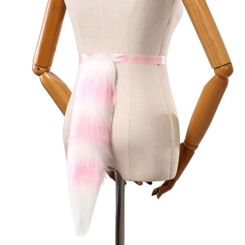 ZYKEJJDDAK Wolfsschwanz Katzen Schwanz Pelze Plüsch Füchse Schwanz Cosplays Karneval Party Weihnachten Animes Zubehör Halloween von ZYKEJJDDAK
