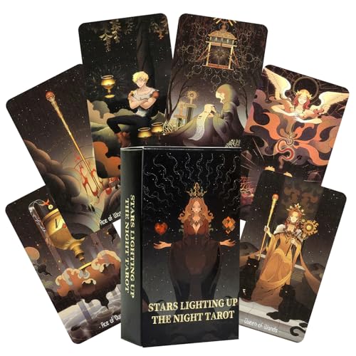 ZYKORT Tarotkarten - 78 Tarotkarten - Sterne - TOYS_AND_GAMES - Pappe - Unisex - Teen, Young Adult - Entwickelt intuitive Fähigkeiten und spirituelle Bewusstheit ZYKORT Tarotkarten - 78 Tarotkarten - Sterne - TOYS_AND_GAMES - Pappe - Unisex - Teen, Young Adult - Entwickelt intuitive Fähigkeiten und spirituelle Bewusstheit von ZYKORT