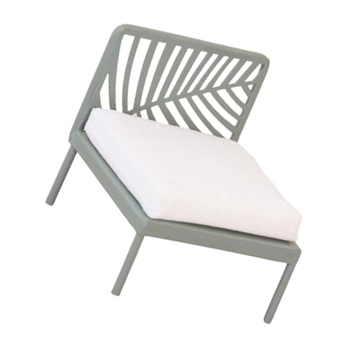 Kleines Sofa aus Legierung, Sammlerstück, 10,2 cm, Puppenhäuser, Möbel mit detaillierter Handwerkskunst, Miniatur, Vintage-Puppenhäuser, Stuhl-Dekorationen von ZYMIADOU