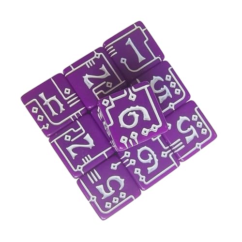 Leichte, bruchfeste, mechanische Würfel, langlebig, transparentes Acryl, für Outdoor-Spiele, bequemer Griff von ZYMIADOU