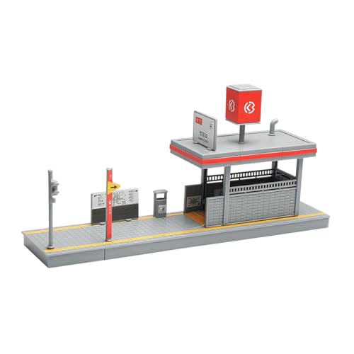Maßstab 1:64 Unmontiertes Metro-Station Modell-Set für Miniatureisenbahn-Dioramen Display und architektonische Layouts Landschafts-Bahnhof-Montageset Maßstab 1:64 Unmontiertes Metro-Station Modell-Set für Miniatureisenbahn-Dioramen Display und architektonische Layouts Landschafts-Bahnhof-Montageset von ZYMIADOU