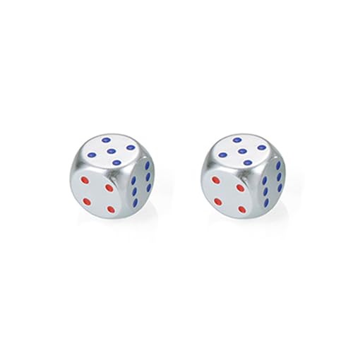 Runde Ecken, Boutiquen, Spielwürfel, bunte Aluminiumlegierungen, Metall, leicht zu greifen, luxuriöse Aluminiumlegierung von ZYMIADOU